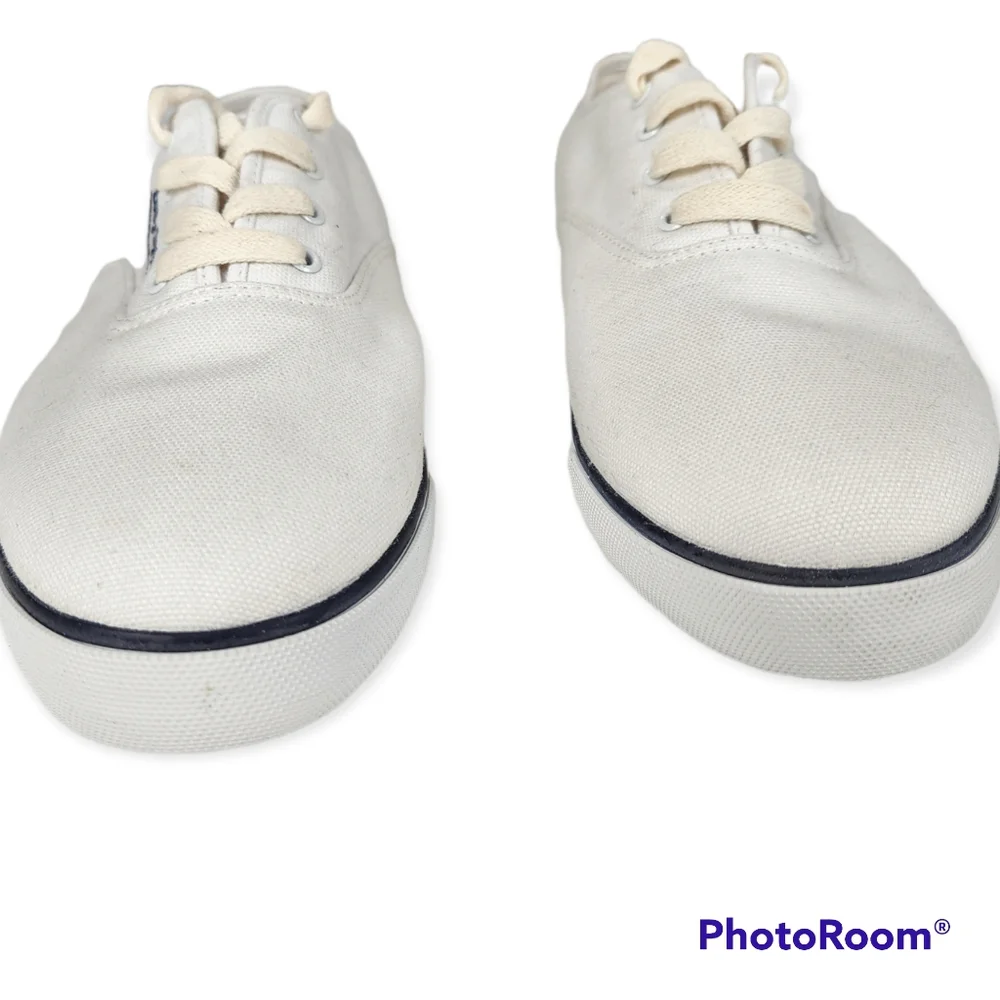 Easy Spirit Nautical White Canvas Sneakers size 9.5